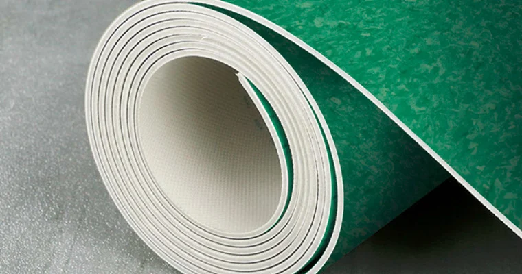 green color of pvc heterogeneous vinyl flooring sheet